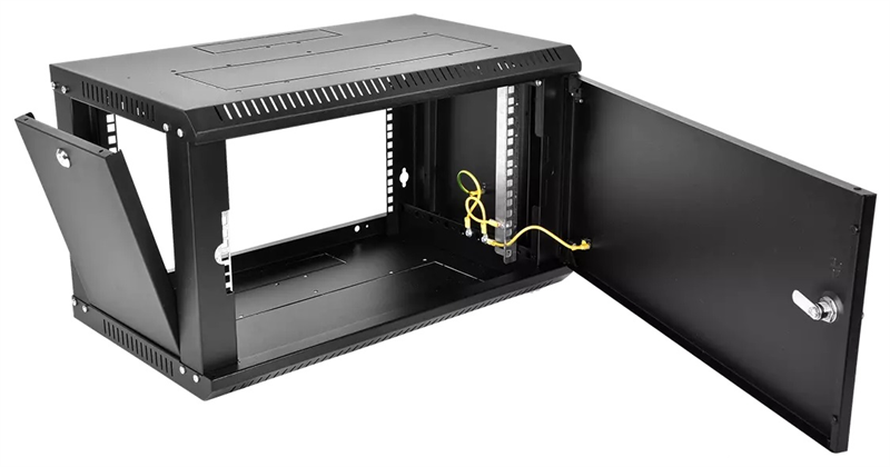 Шкаф ЦМО Шкаф телекоммуникационный настенный разборный ЭКОНОМ 6U (600  650) дверь металл, цвет черны