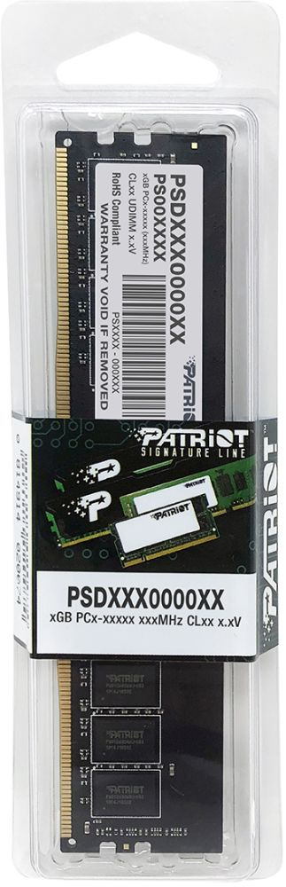 Память DDR4 16Gb 2666MHz Patriot PSD416G266681 Signature RTL PC4-21300 CL19 DIMM 288-pin 1.2В single