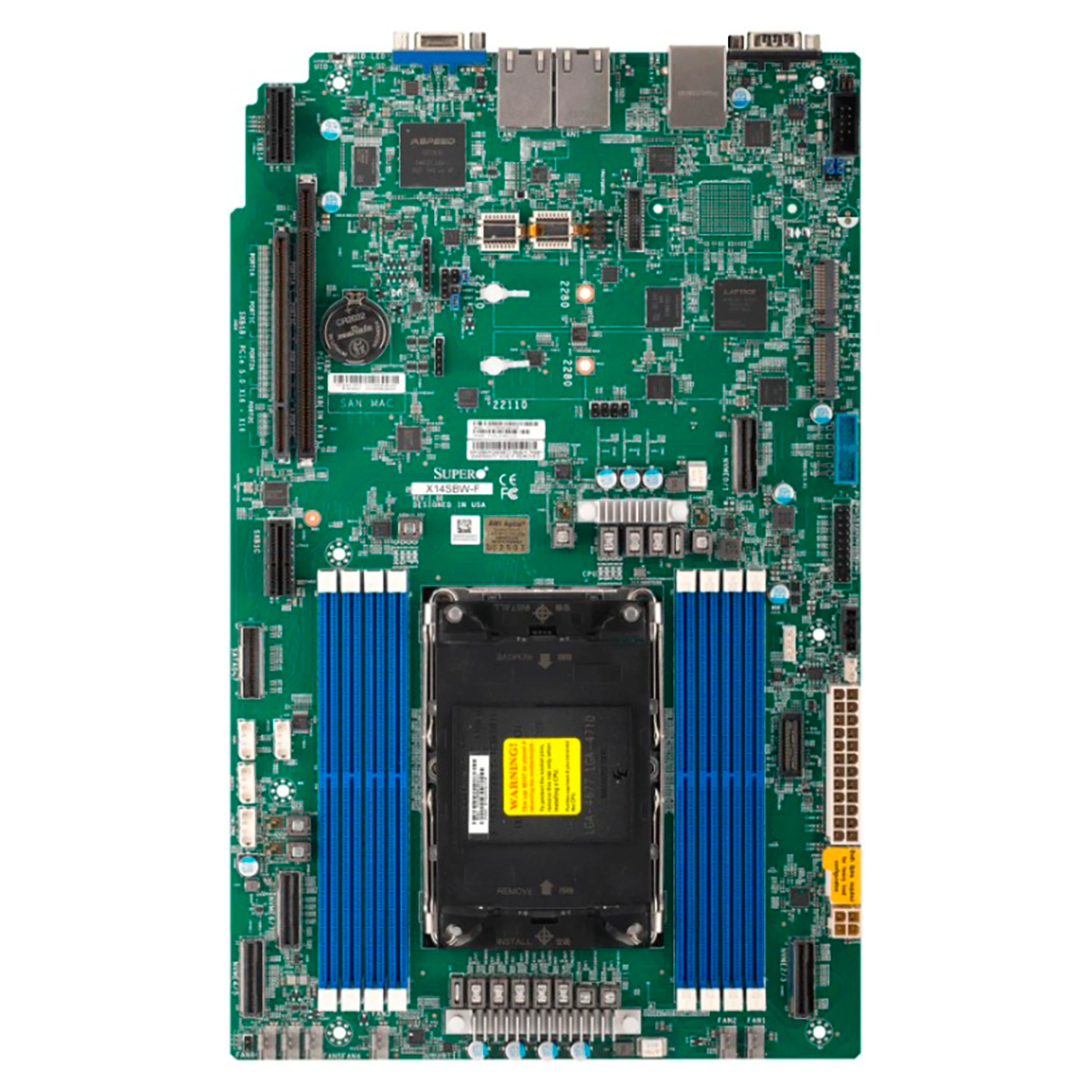 Материнская плата Supermicro MBD-X14SAZ-F-B (Proprietary WIO, 1x LGA-4710, 8x Up to 1TB 6400MT/s ECC