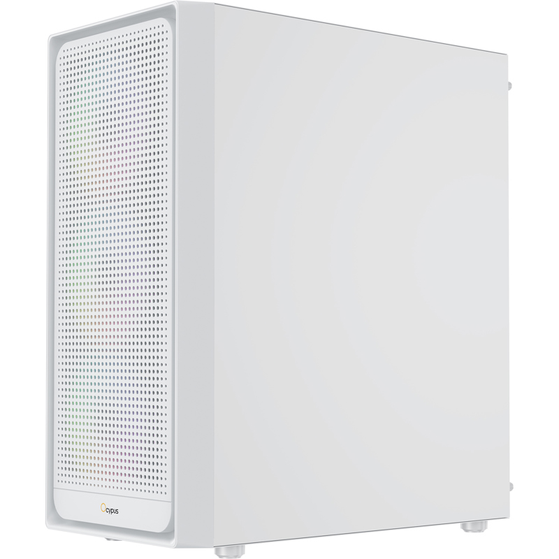 Корпус Ocypus Gamma C50 WH ARGB, Mini-Tower, TG, 4x120mm ARGB, 1xUSB-A 3.0 + 2xUSB 2.0, mATX, mITX W