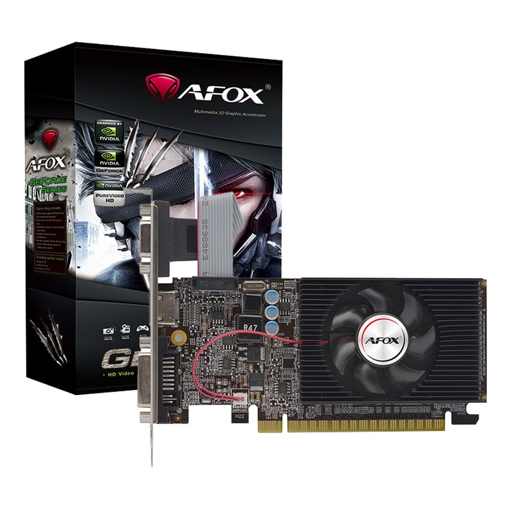 Видеокарта Afox PCI-E 3.0 AF610-1024D3L7-V6 NVIDIA GeForce GT 610 1Gb 64bit GDDR3 810/1333 DVIx1 HDM