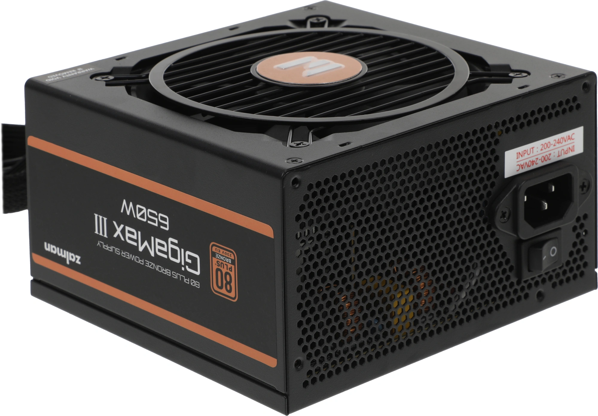 Блок питания Zalman ATX 650W ZM650-GV3 Gen.5 80+ bronze (20+4pin) APFC 120mm fan 6xSATA RTL