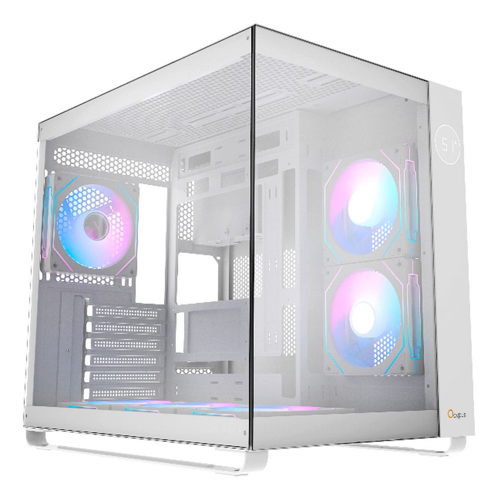 Корпус Case Ocypus Iota C70 WH ARGB ATX  win / white / 6 ARGB fans / no PSU /Tempered Glass