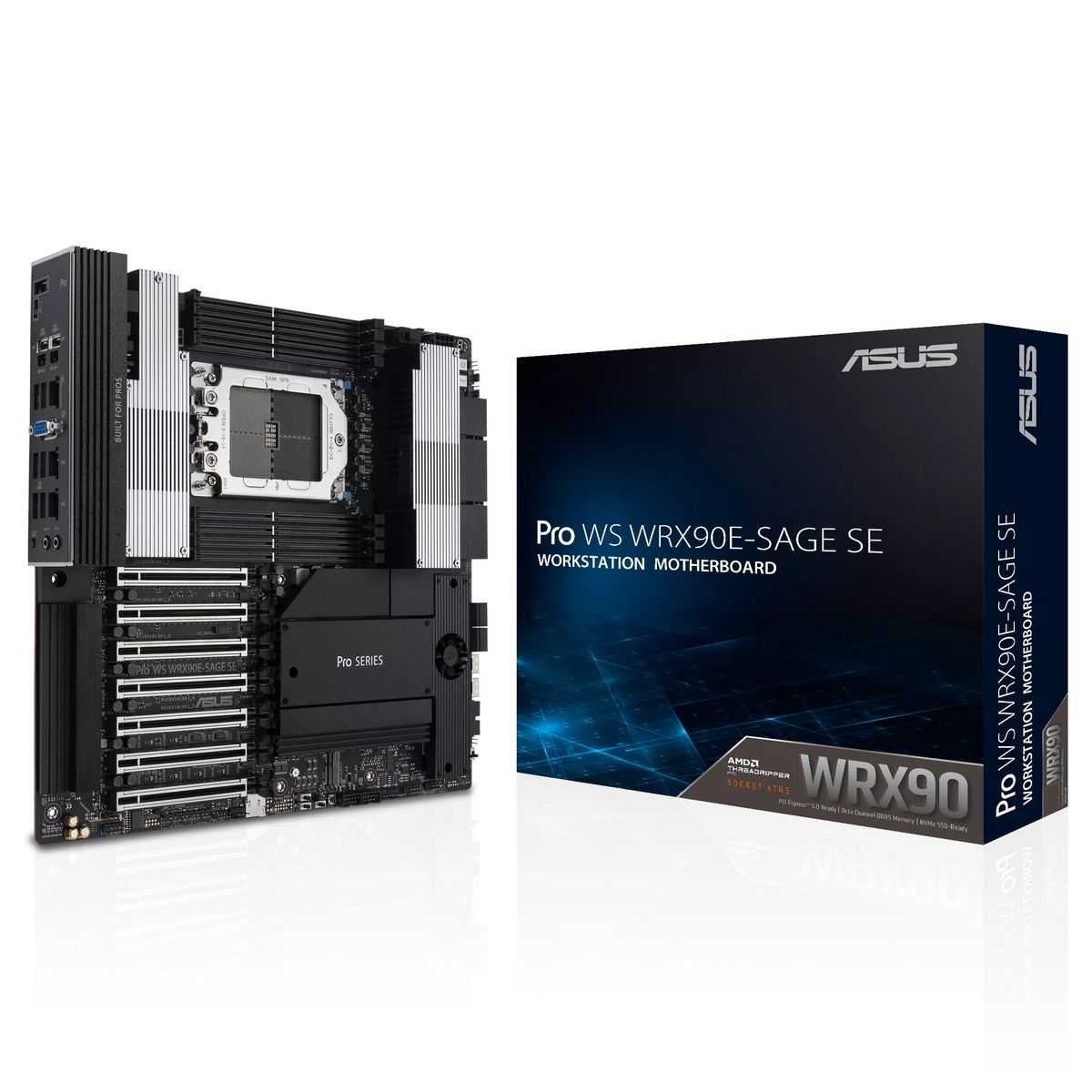 Материнская плата ASUS PRO WS WRX90E-SAGE SE STR5 EEB 8xDDR5 7xPCIEx16 4xM.2 2xUSB-C 2x mini DP VGA 