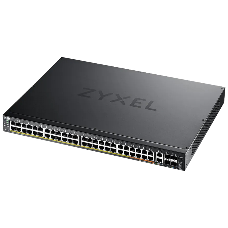 Коммутатор L3 Access коммутатор Zyxel NebulaFlex Pro XGS2220-54FP, rack 19", 48xRJ-45: 1G PoE+ (8 из