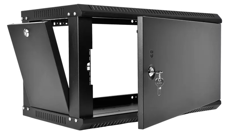 Шкаф ЦМО Шкаф телекоммуникационный настенный разборный ЭКОНОМ 6U (600  650) дверь металл, цвет черны