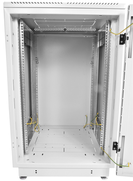 Шкаф ЦМО Шкаф телекоммуникационный напольный 18U (600x600) дверь стекло, цвет чёрный