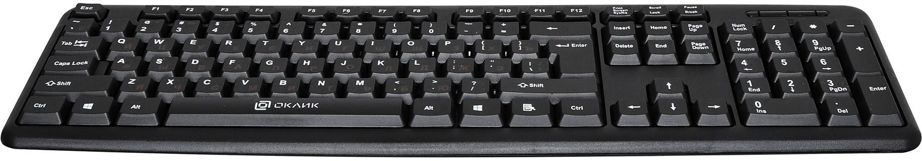 Клавиатура Оклик 90M черный USB