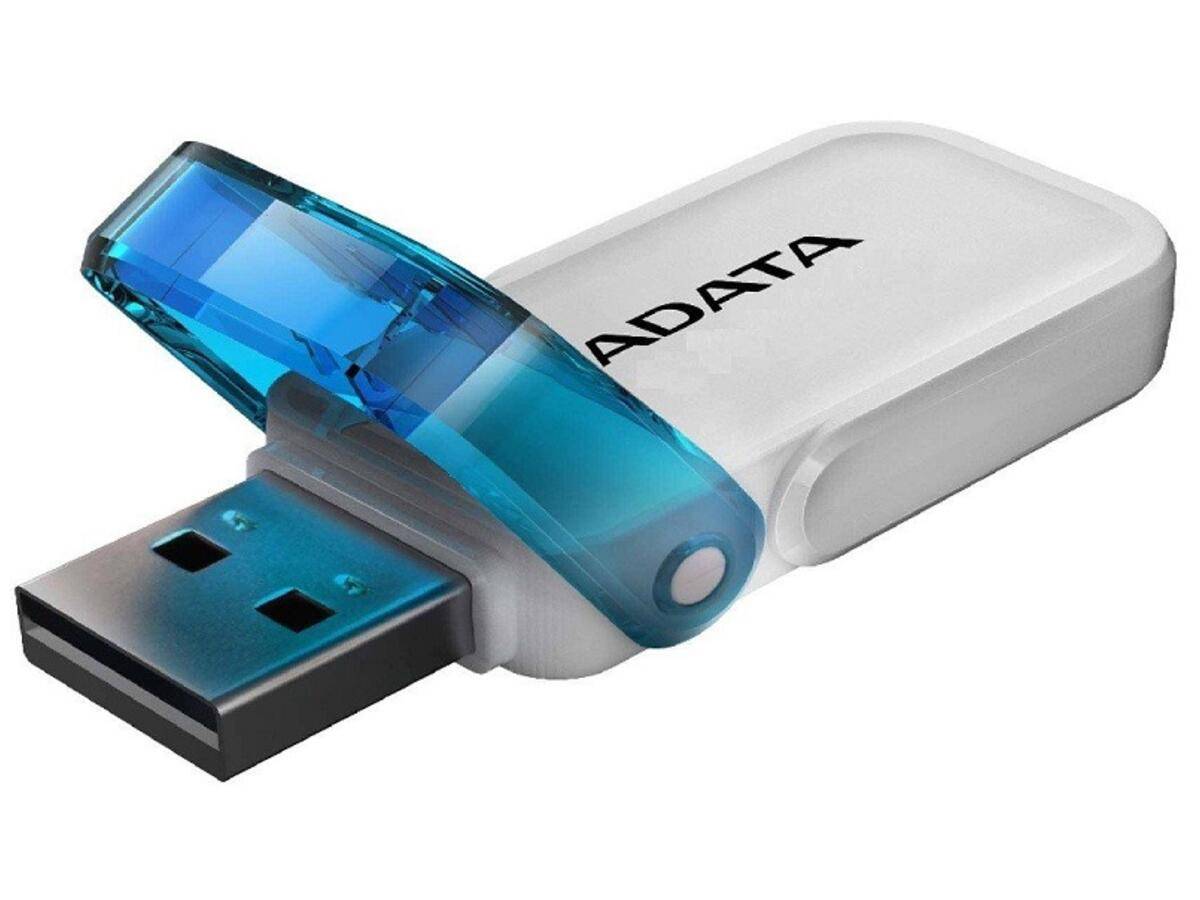 Флеш Диск A-Data 64GB UV240 AUV240-64G-RWH USB2.0 белый/голубой