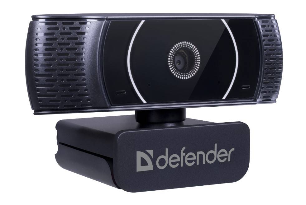 Камера Web Defender G-Lens 2590 черный 3.7Mpix (2160x1440) USB2.0 с микрофоном для ноутбука (63113)