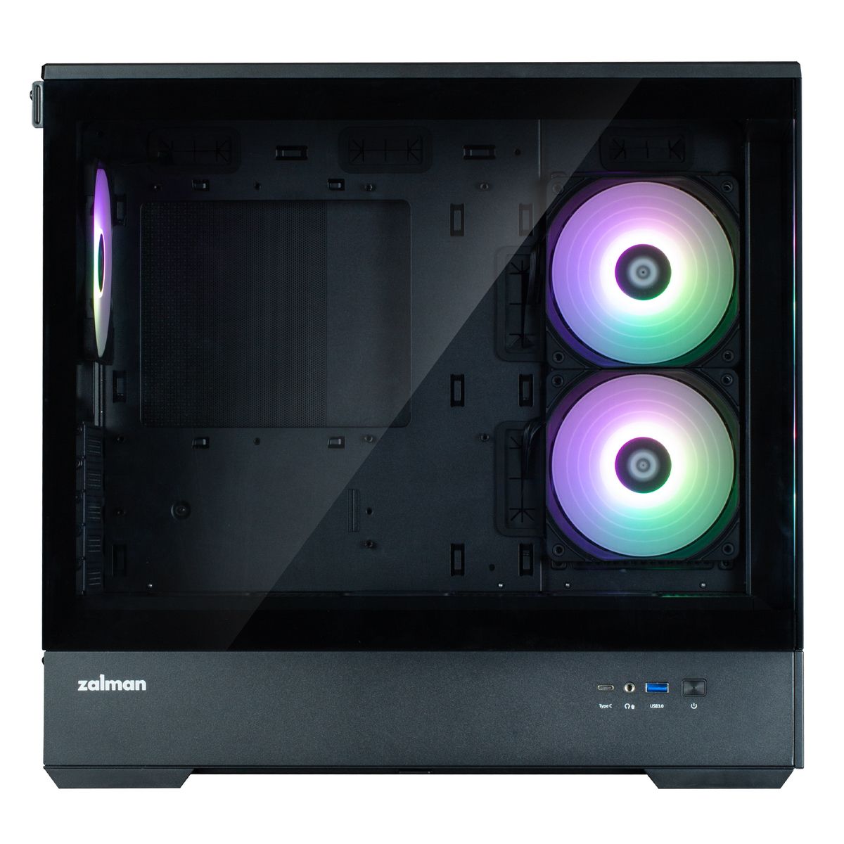 Корпус для ПК Zalman P30 Black V2 mATX Mini Tower PC Case, ARGB Fanx3