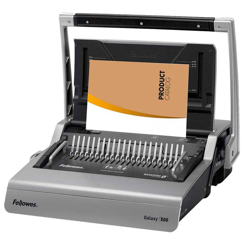 Fellowes® Переплетчик GALAXY на пластиковую пружину, сшивает до 500 лст., перфорирует 25 лст., Satel