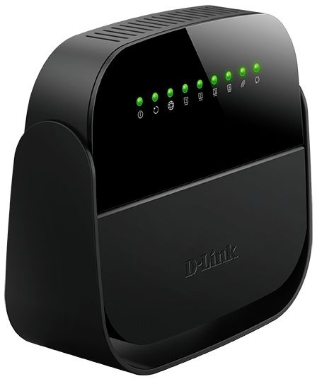 Роутер беспроводной D-Link DSL-2640U/R1A N150 ADSL черный