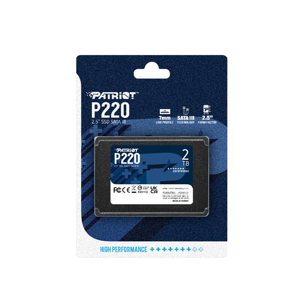 Накопитель SSD Patriot SATA-III 2TB P220S2TB25 P220 2.5"