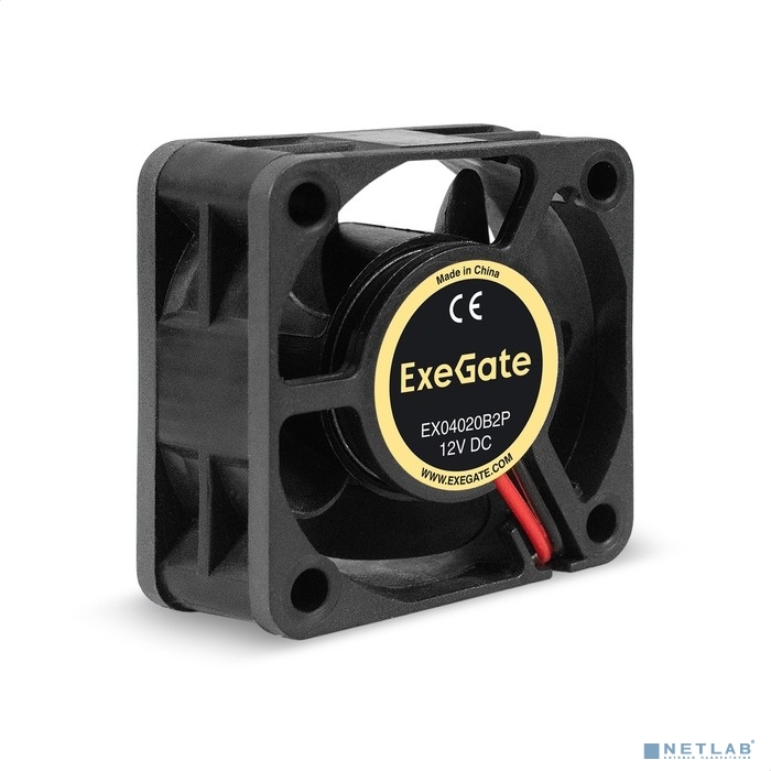 Exegate EX295219RUS Вентилятор 12В DC ExeGate EX04020B2P (40x40x20 мм, 2-Ball (двойной шарикоподшипн