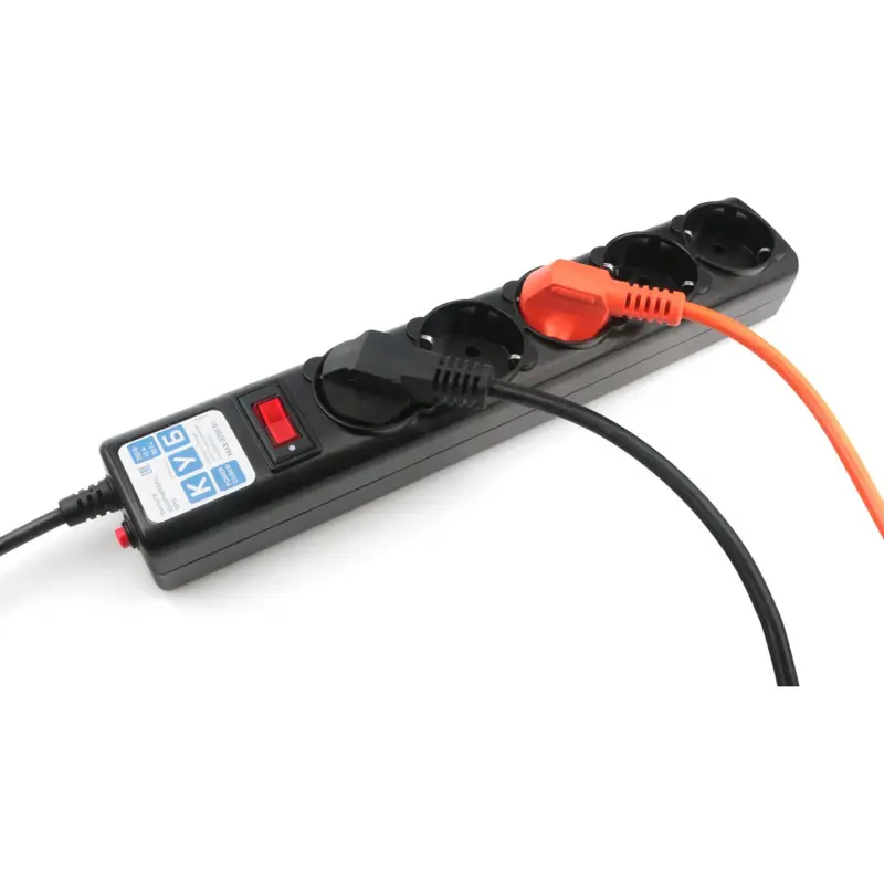 Сетевой фильтр Powercube SPG5-C2 1.9м (5 розеток) черный (коробка)