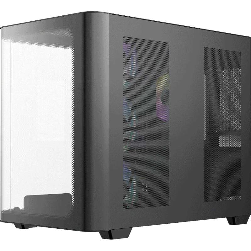 Корпус Ocypus Iota C70 Curve BK ARGB, Midi-Tower, TG, 4x120mm ARGB, 2xUSB-A 3.0 + 1xUSB-C 3.1, ATX, 