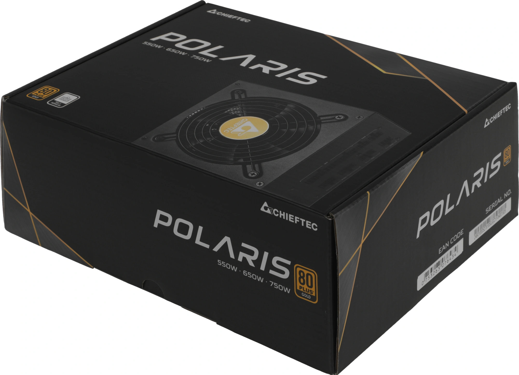 Блок питания Chieftec ATX 650W Polaris PPS-650FC 80+ gold (20+4pin) APFC 120mm fan 6xSATA Cab Manag 