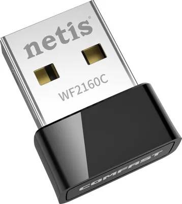 Сетевой адаптер Wi-Fi Netis WF2160C AC650 USB 2.0 (ант.внутр.) 1ант.