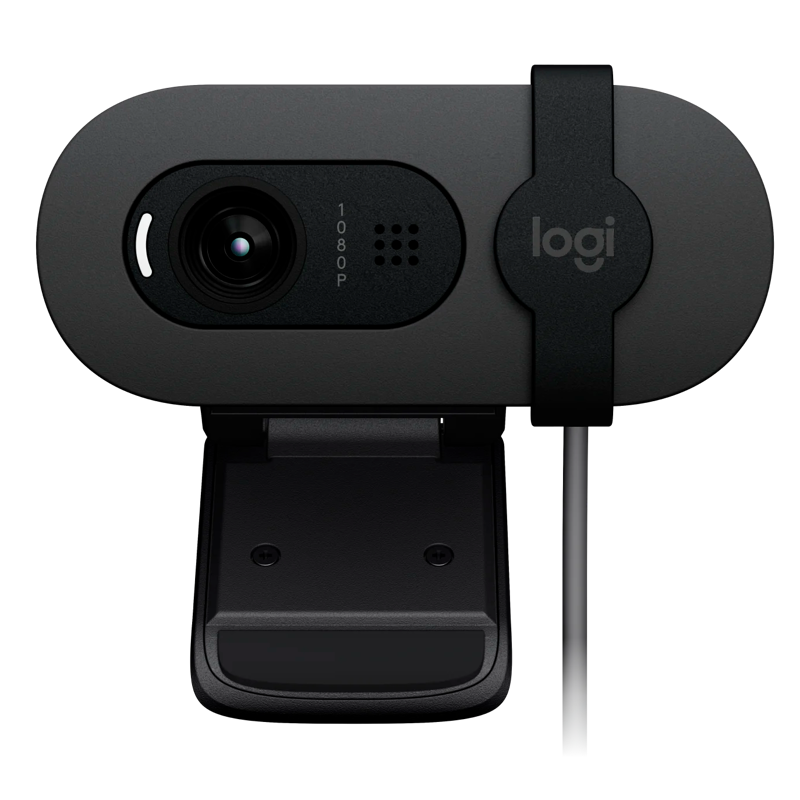 Камера Web Logitech HD Webcam Brio 105 графитовый 2Mpix (1920x1080) USB2.0 с микрофоном для ноутбука