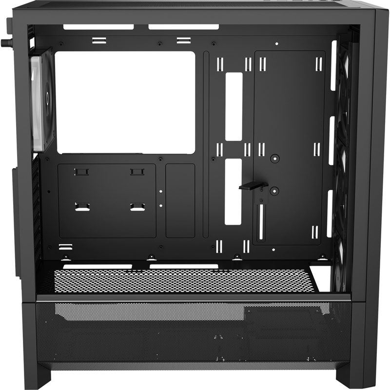 Корпус Ocypus Delta C70 BK ARGB, Midi-Tower, TG, 4x120mm ARGB, 2xUSB-A 3.0 + 1xUSB-C 3.1, E-ATX, ATX