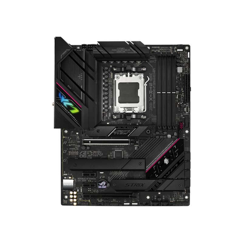 Материнская плата Asus ROG STRIX B650E-F GAMING WIFI Socket AM5 AMD B650 4xDDR5 ATX AC`97 8ch(7.1) 2