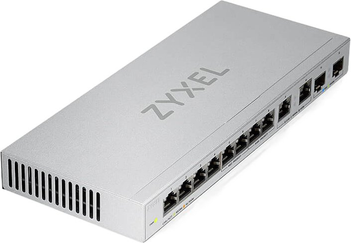Коммутатор Zyxel XGS1010-12-ZZ0102F (L2) 8x1Гбит/с 2x2.5Гбит/с 2SFP+ неуправляемый