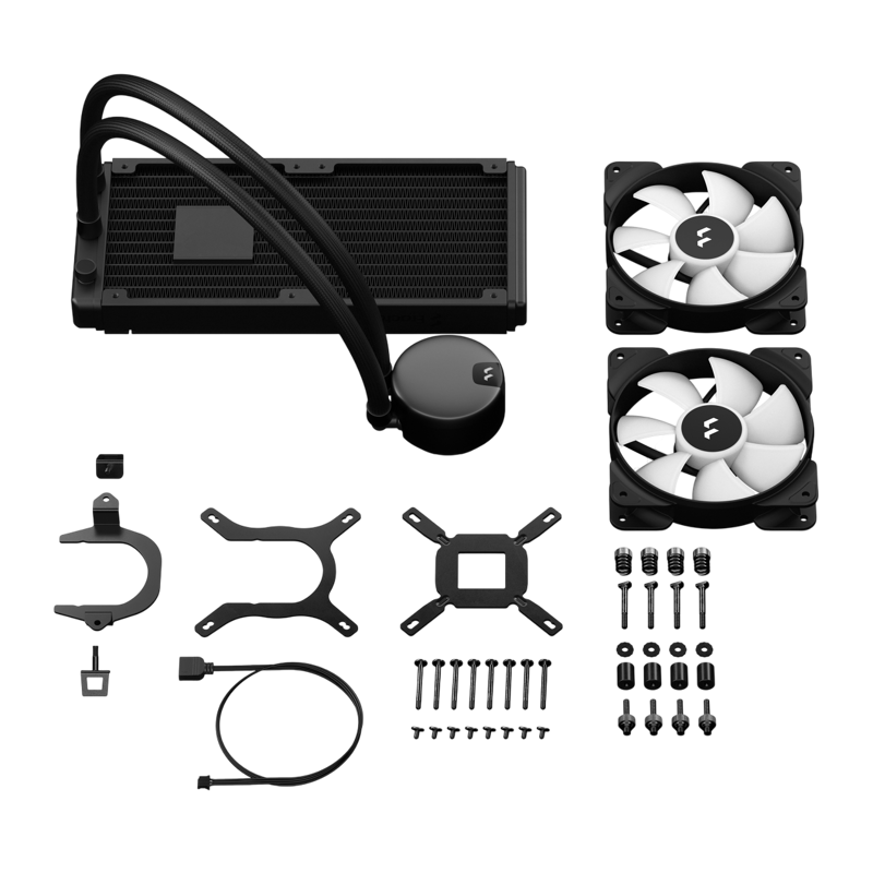 Система жидкостного охлаждения System Fractal Design Lumen S24 V2 RGB (180W, 240mm, Black, ARGB/ Fan