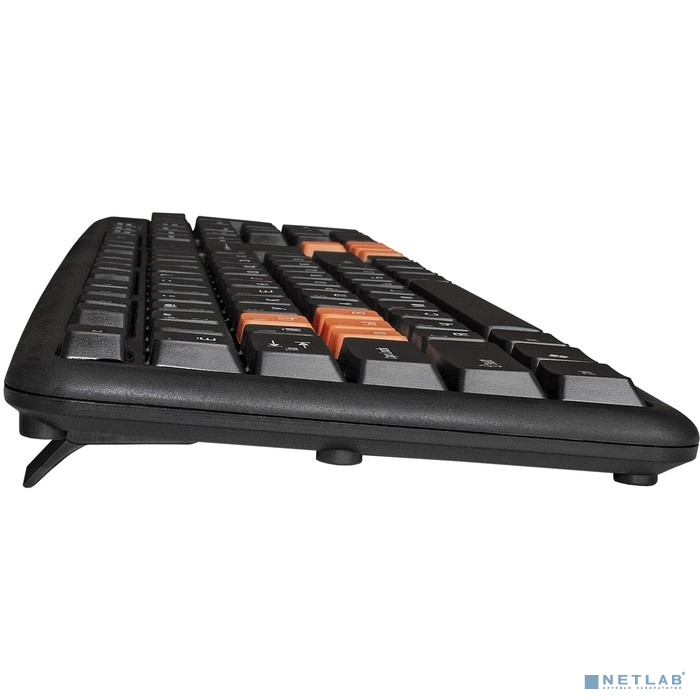 Exegate EX264080RUS Клавиатура Exegate LY-403, <USB, черная, 105кл, Enter большой, 8 красных клавиш>