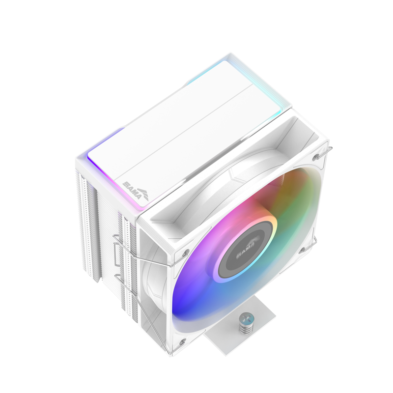 Кулер для процессора SAMA X40L WH (220W, 4-pin PWM, 133.5mm, 4x6mm, ARGB, 1x100mm, 56.6CFM, 31.2dBA,