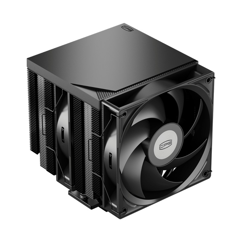 Кулер для процессора PCCooler RT720 TC BK (270W, 4-pin PWM, 157.5mm, Al/Cu, 7x6mm, 2x120mm, 73.32CFM