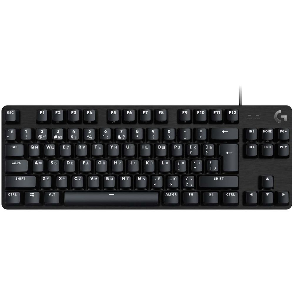 Клавиатура игровая Logitech G413 TKL SE черная, без цифрового блока, механические переключатели, бел