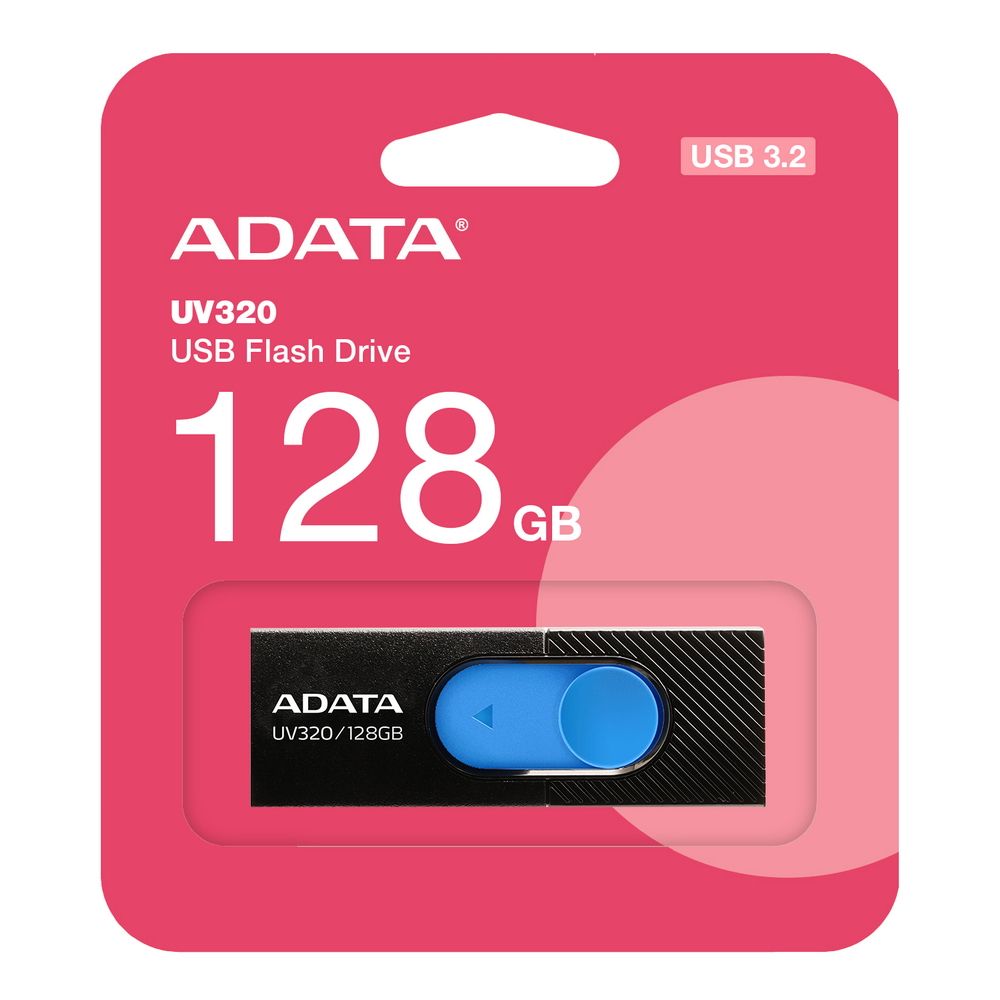 Флеш Диск A-Data 128Gb UV320 AUV320-128G-RBKBL USB3.2 черный