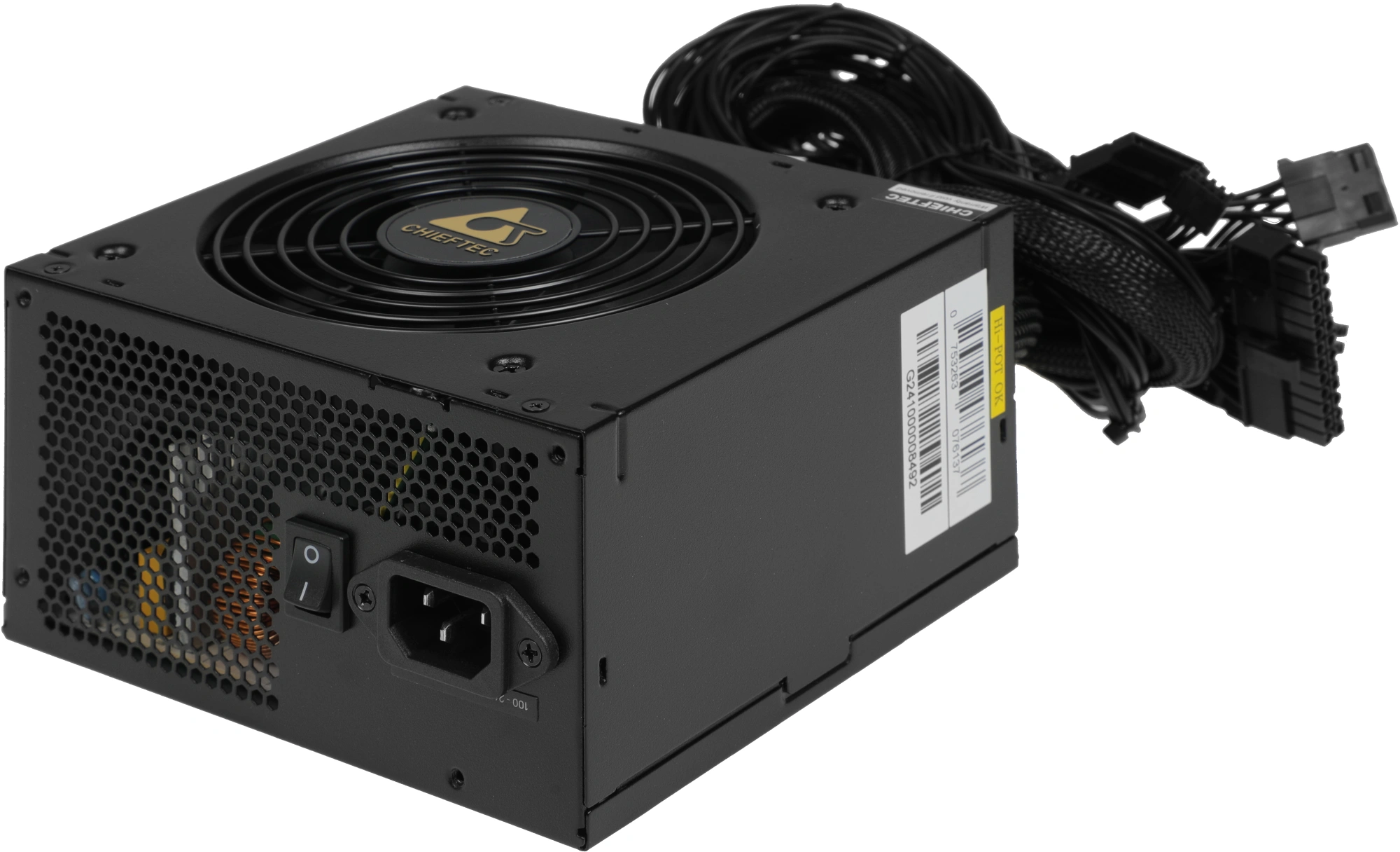 Блок питания Chieftec ATX 600W CORE BBS-600S 80+ gold 24pin APFC 120mm fan 6xSATA RTL