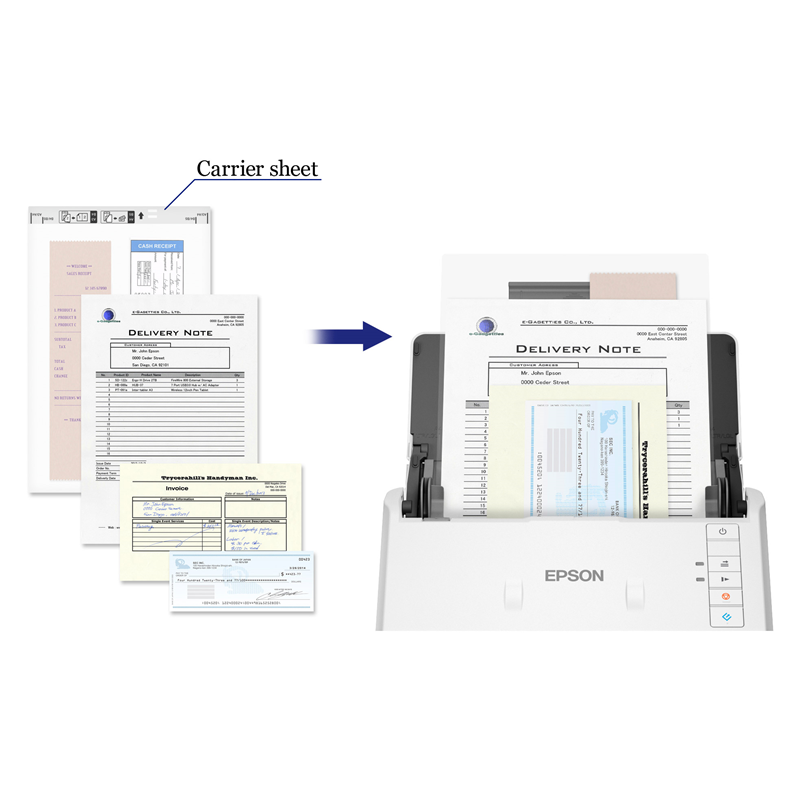 EPSON WorkForce DS-530II  (B11B261401) {, A4, протяжной, 600dpi, 35 стр. / мин, USB3.0, DADF} 