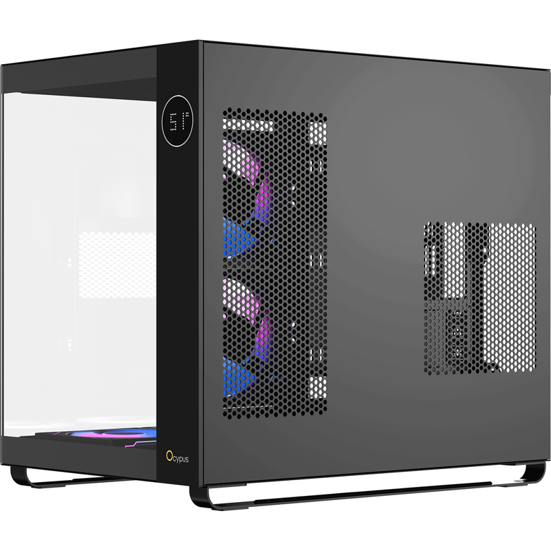 Корпус Ocypus Iota C70 BK ARGB, Midi-Tower, TG, 6x120mm ARGB, 2xUSB-A 3.0 + 1xUSB-C 3.1, ATX, mATX, 