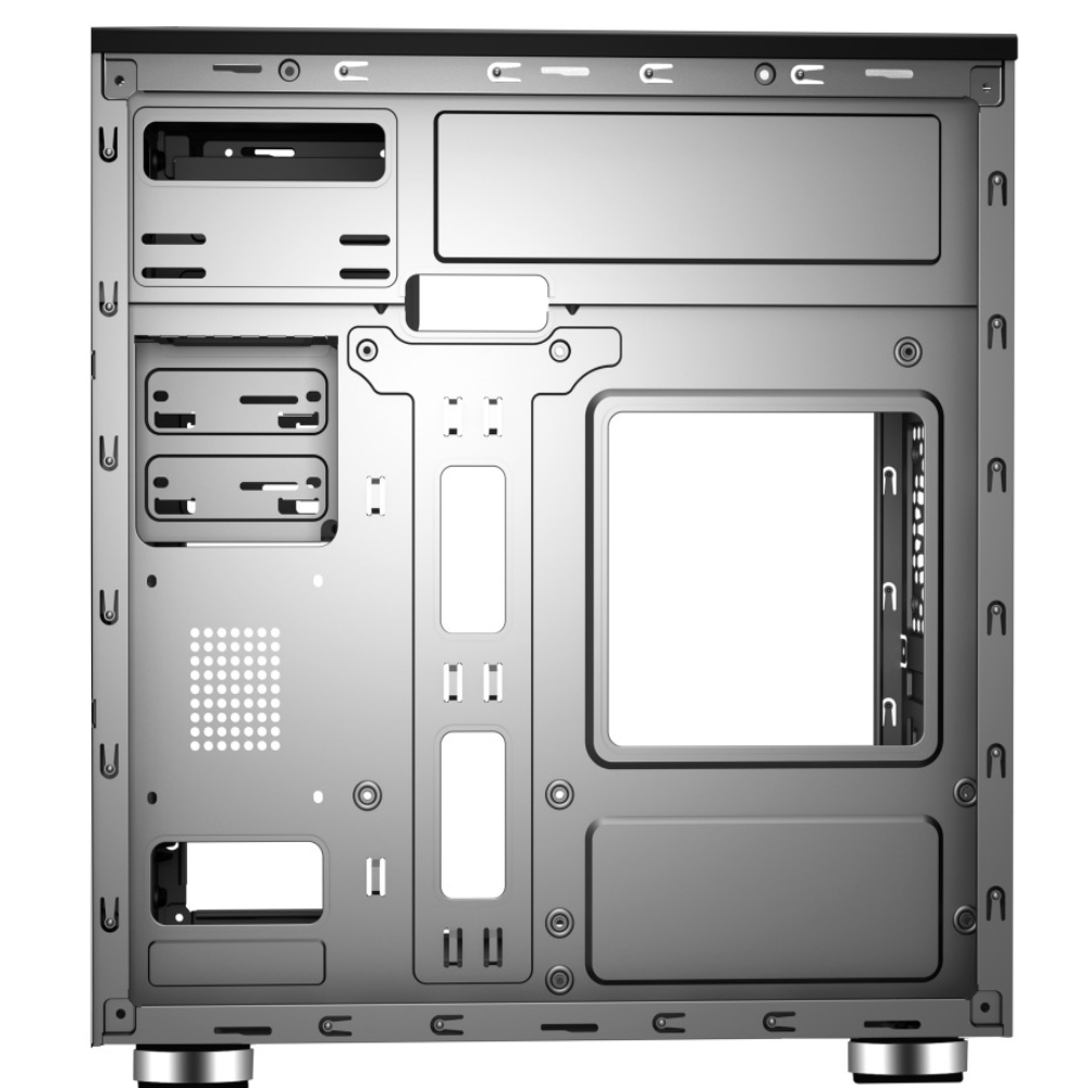 Корпус для ПК ACD Coffre 102N mATX, Black, 80mm rear FAN, w/o PSU