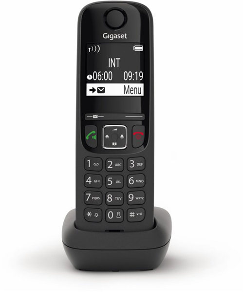 Трубка доп. Dect Gigaset AS690HX черный для AS690