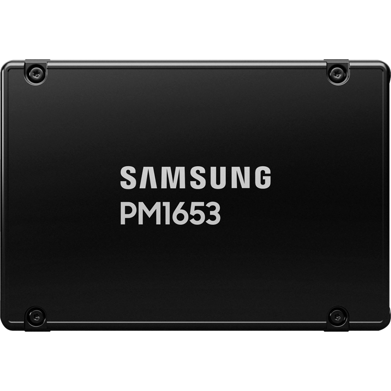 Твердотельный накопитель Samsung Enterprise SSD, 2.5"(SFF) 15mm, PM1653, 3840GB (3.84TB), SAS 24Gb/s