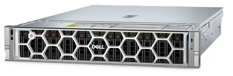 Сервер DELL PowerEdge R7725 2U/16SFF + 8NVMe/2x9175F/noMEM/2x965I/1x480GB SATA/2x6,4TB NVMe MU/2x320