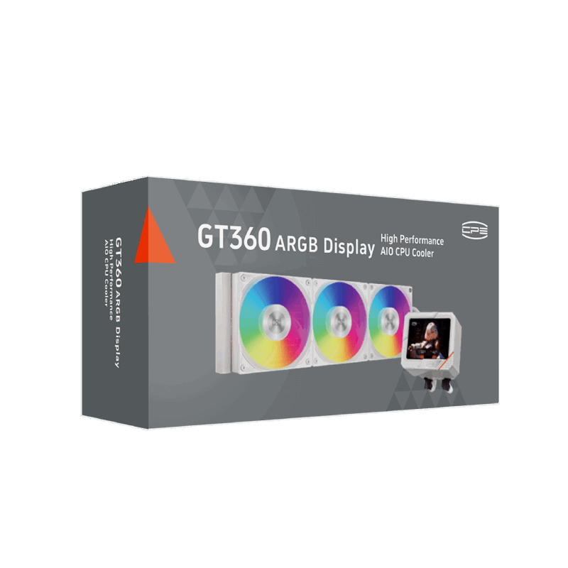 Система водяного охлаждения PcCooler GT360 Display ARGB Soc-AM5/AM4/1200/1700/1851 белый 4-pin 15-41