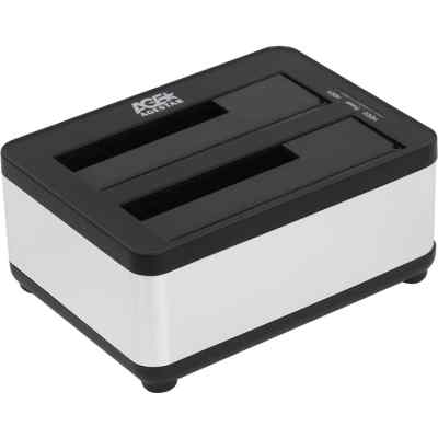 AgeStar 3UBT8 (SILVER) Док станция для HDD 2.5"/3.5" SATA clone, USB3.0, пластик+алюминий, серебрист