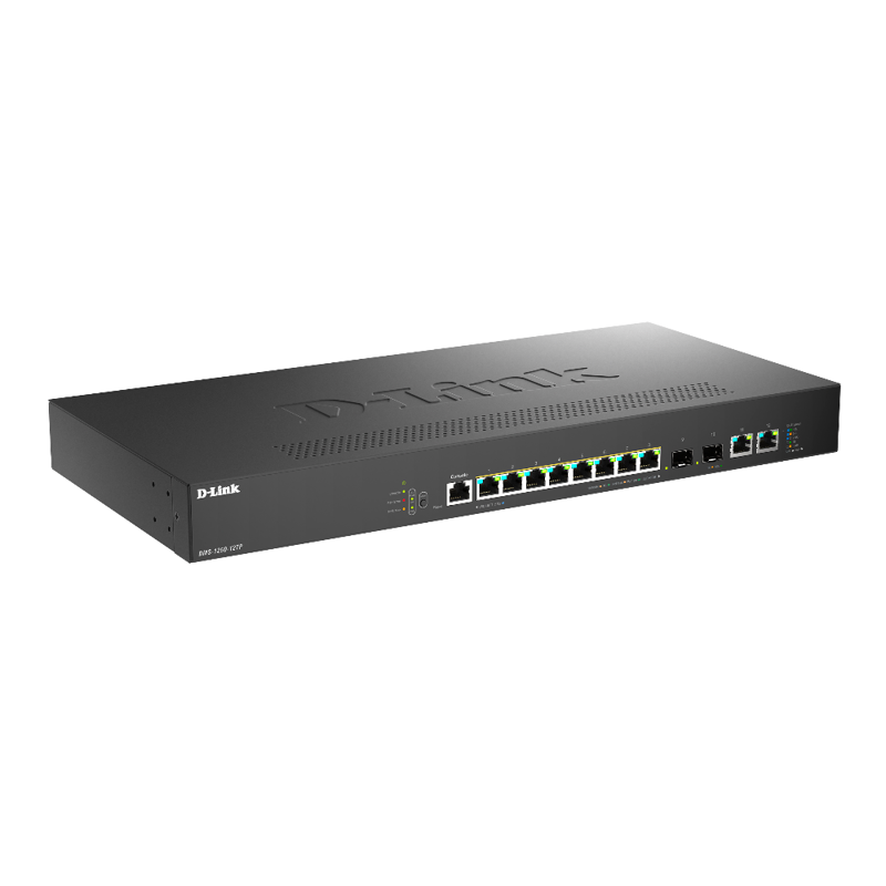 D-Link DMS-1250-12TP/A1A/6KV Управляемый L2 коммутатор с 8 портами 100/1000/2.5GBase-T, 2 портами 10