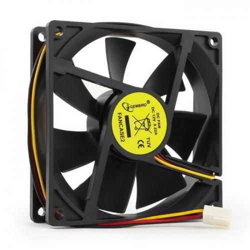 Gembird Вентилятор для корпуса 92x92x25mm, sleeve, узкий разъем 3pin [FANCASE2]