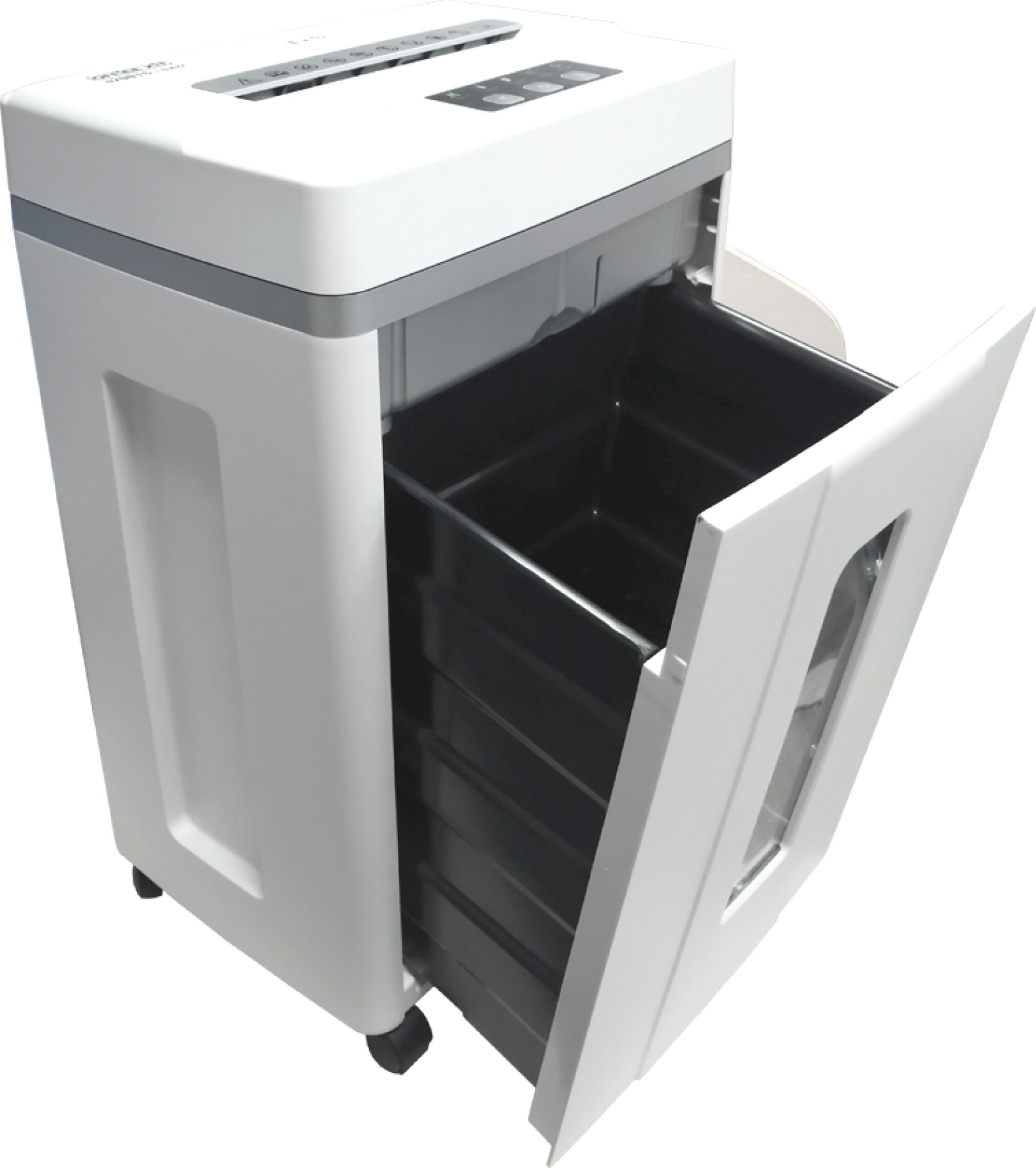 Шредер Office Kit S200TS 0,8x2 белый (секр.P-7) фрагменты 6лист. 25лтр. скобы пл.карты CD