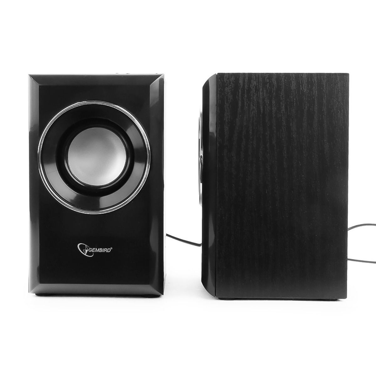 Акустич. система 2.0 Gembird SPK-204, МДФ, черный, 6 Вт, регулятор громкости, USB-питание
