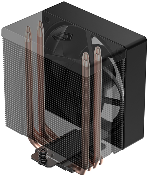 Устройство охлаждения(кулер) ID-Cooling SE-904-XT Soc-AM5/AM4/1200/1700/1851 черный 4-pin 14-29.1dB 