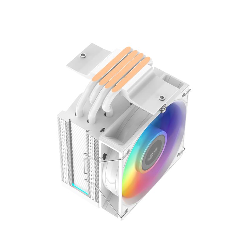 Кулер для процессора SAMA X40L WH (220W, 4-pin PWM, 133.5mm, 4x6mm, ARGB, 1x100mm, 56.6CFM, 31.2dBA,