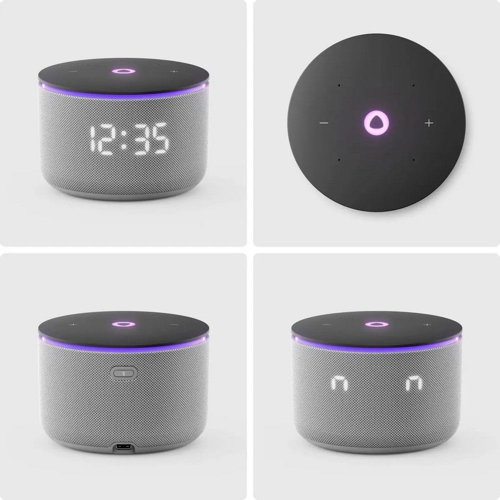 Умная колонка Yandex Станция Мини 3 Про Алиса серый 18W 2.0 BT/Wi-Fi (YNDX-00059GRY)