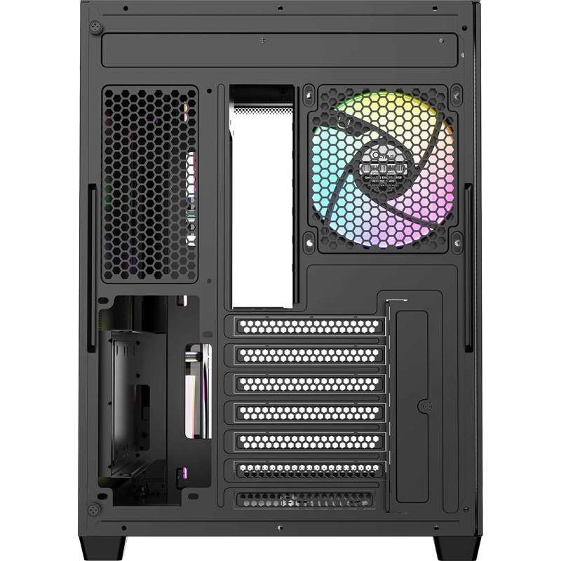 Корпус Ocypus Iota C70 Curve BK ARGB, Midi-Tower, TG, 4x120mm ARGB, 2xUSB-A 3.0 + 1xUSB-C 3.1, ATX, 